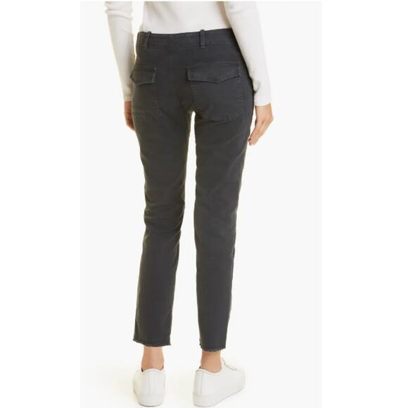 Nili Lotan Jenna Slim Crop Stretch Twill Pants Size 8 New with Tags - Picture 3 of 9